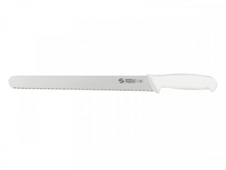 Нож для хлебных изделий SANELLI Supra Colore белая ручка, 28 см 1363028